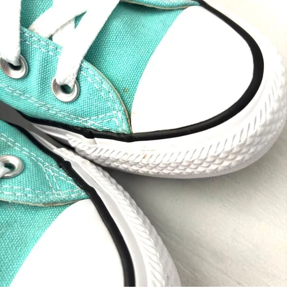 Converse All ⭐️ Star Unisex W6/M4 Chuck Taylor Aqua Canvas Low Top Sneakers - Picture 8 of 14